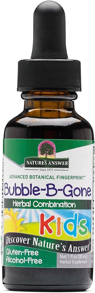 Naturens svar - Kid-Bubble-B-Gone, 1oz alkoholfri flytande kolik gashjälp hos spädbarn och barn