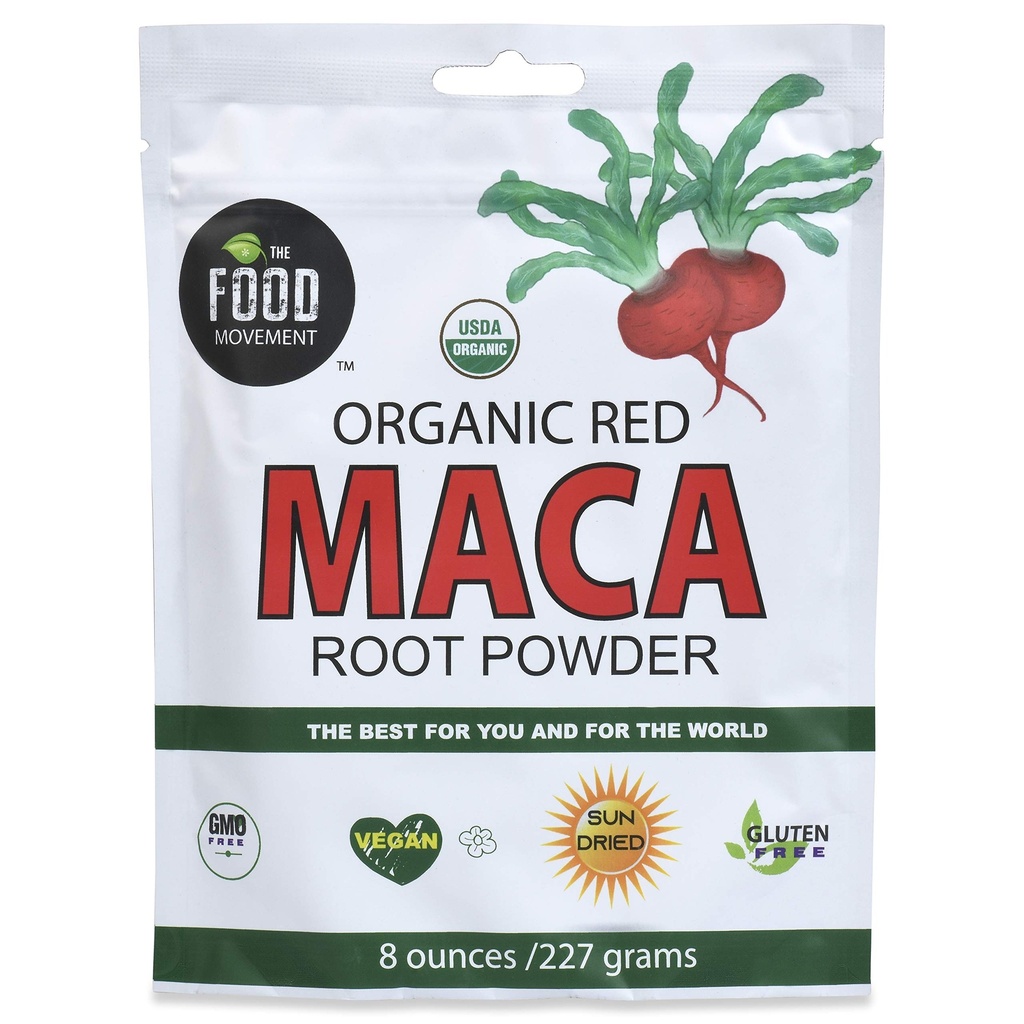The Food Movement Co - Red Maca 8 oz. orgaaninen superruoka