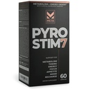Pyro Stim 7 Metabolia Booster Fat Loss Support Energy Boost - Kerran-A-Day Thermogenic kanssa Teacrine Focus, ruokahalu ohjaus, lihasten sävytys, ja Mielialanhallinta (60 kapselia)