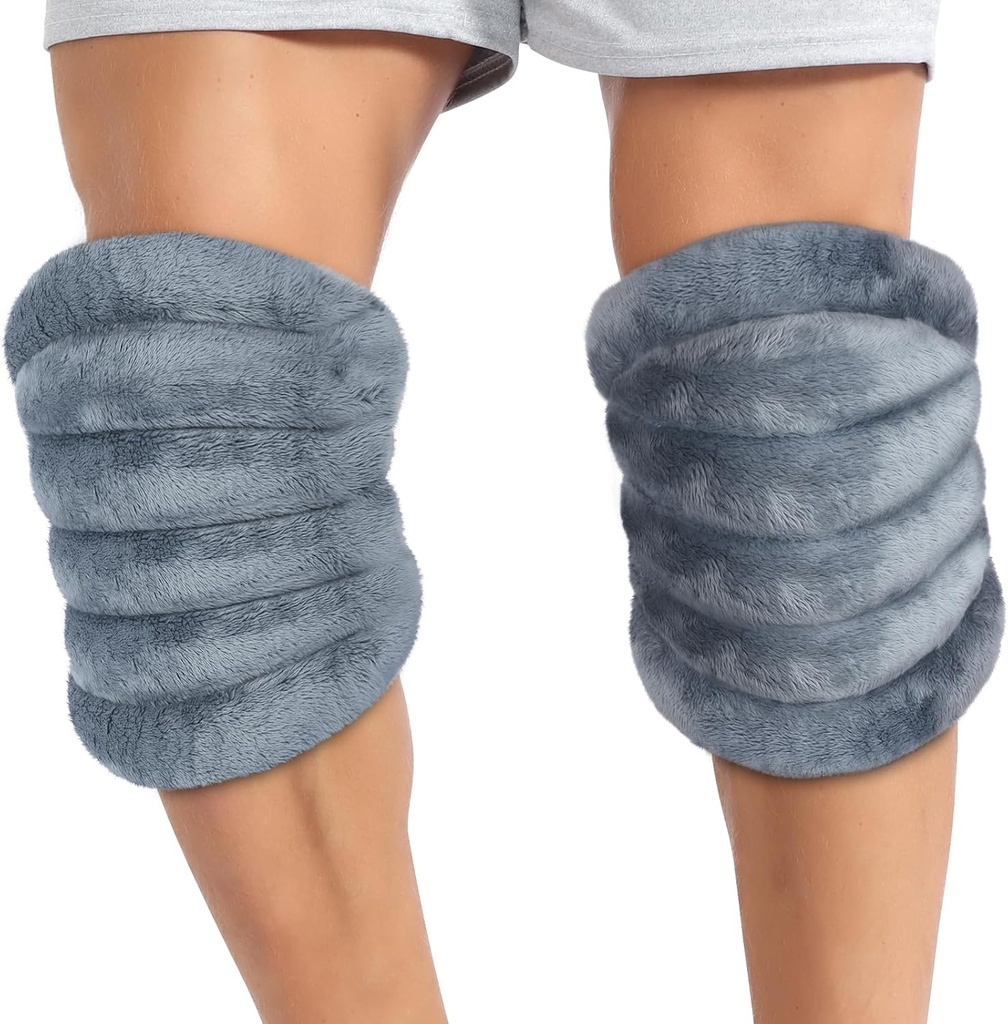 Atsuwell Microwave Heating Pad för Knees, Microwavable Heated Knee Wrap för Elbow, Cramps, Muscle, Joint, Knee Heating Pad Microwavable Warm Compression, 2 Packs