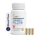 Xtendlife VasQFlow Typpioksidi Booster - verenkiertoa, veren virtausta, sydän- ja lihastuki-punainen pinaattiuute & ikääntynyt valkosipuli - 1 kuukauden tarjonta (90 luku)