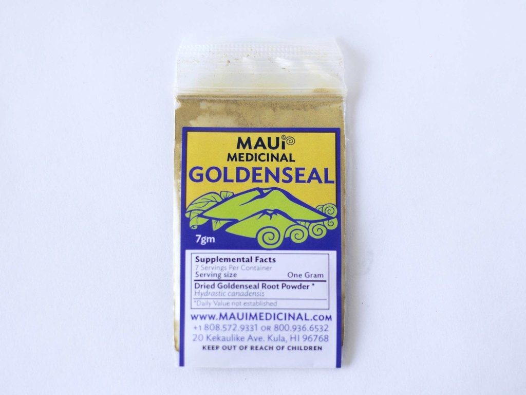 Goldenseal juurijauhe 7gm = 1/4 oz. **USA Kasvanut & Pakattu **