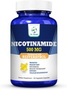 Nikotinamidi 500 mg Enhanced w. Resveratrol 100mg 120 Kasviskapselit Jopa 4 kuukautta Supply B3-vitamiini w. Antioksidantti Kaikki luonnolliset ruokavalio täydentää Tuki solujen terveys energia & ikääntyminen Armollisesti