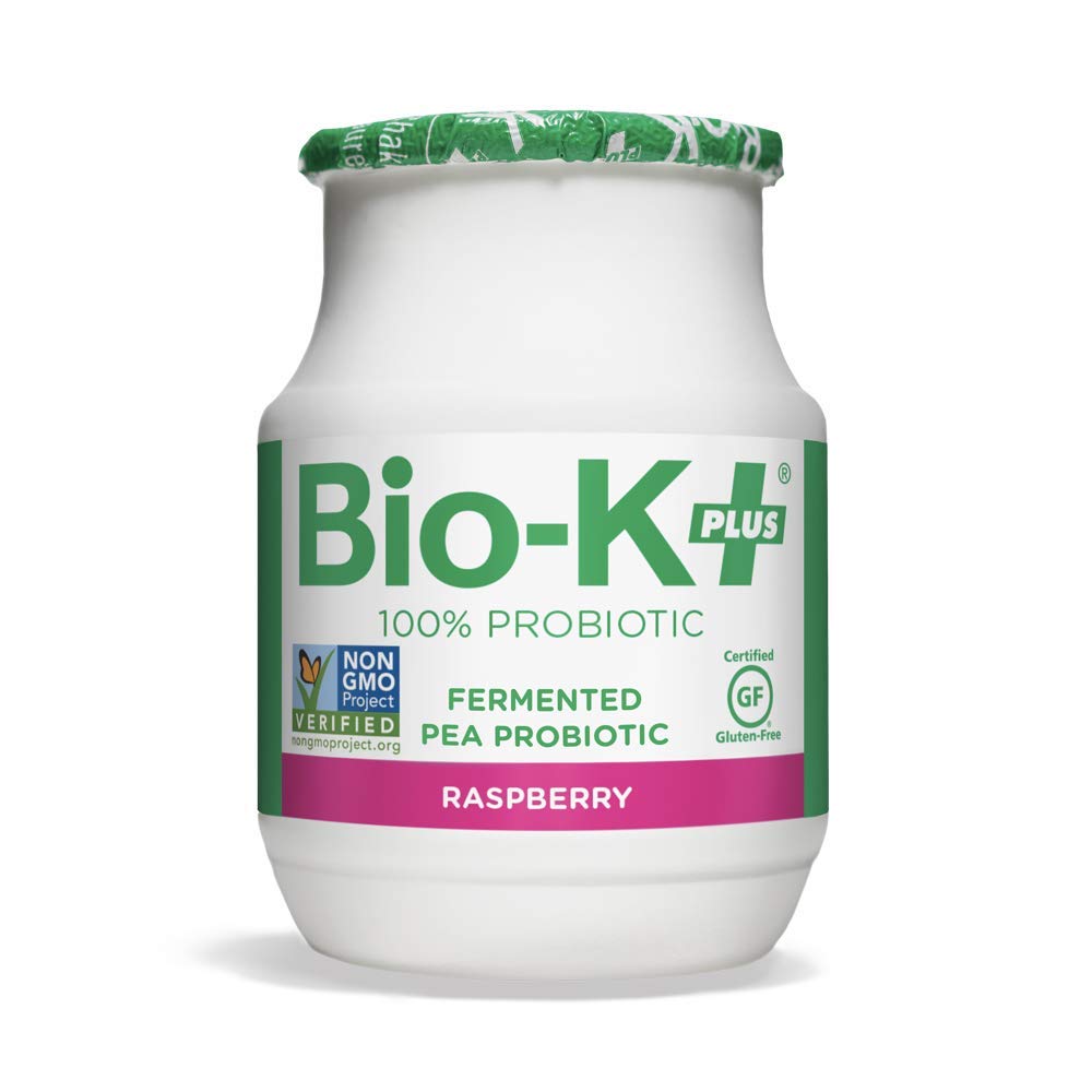 Bio-K Plus Organic vadelma Fermented Pea Probiootti 6 Pack, 3,5 Fz