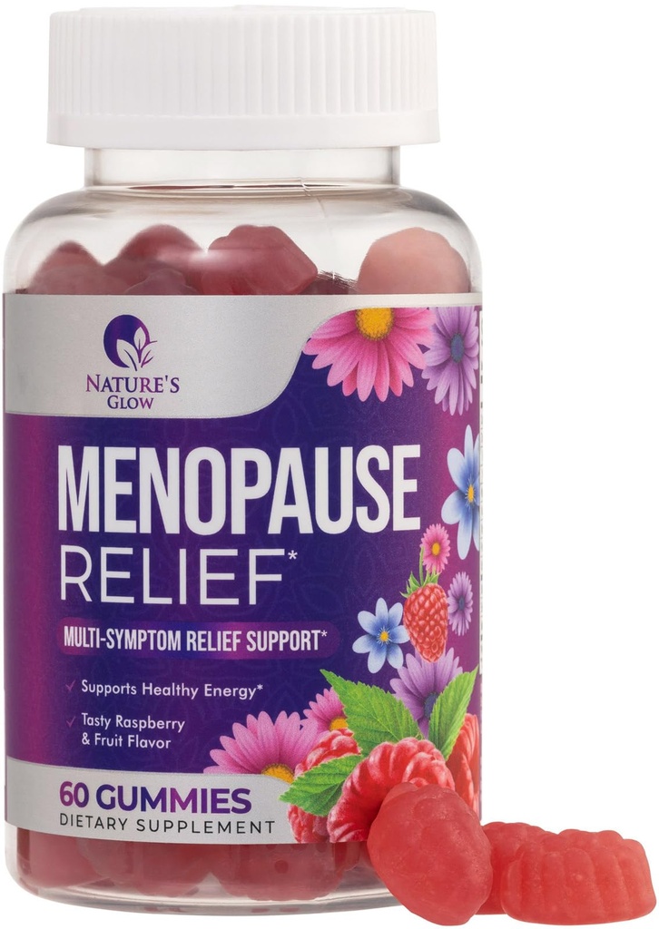 Vaihdevuodet täydennysosa naisille - täydellinen Multi-Benefit Menopause Relief Gummy for Mild Hot Flashs & Night Sweats, Natural Balance & Energy Support, Menopausal vitamiins, non-GMO - 60 Gummy