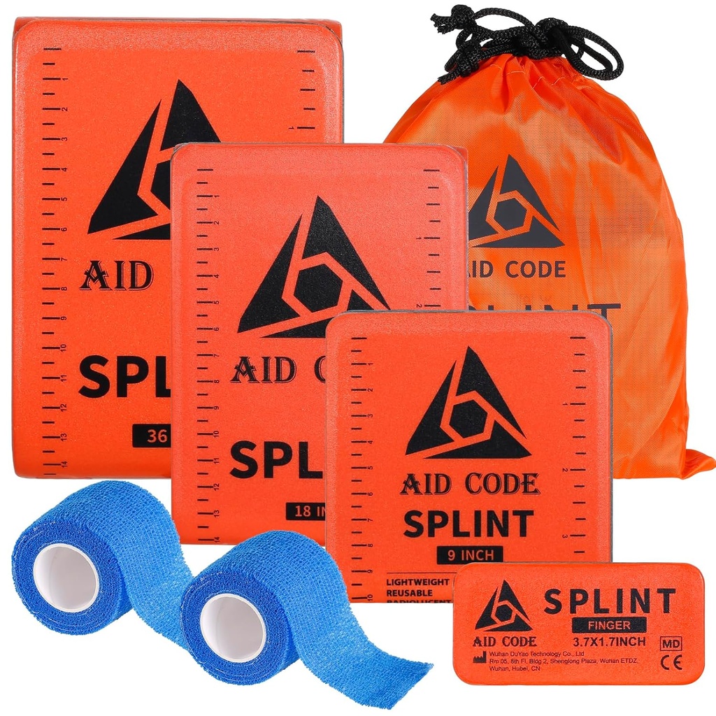 Ensiapu Splint 36" X 4,3", Hätä Splint Kit Arm Leg Broken Bones Murtuma, Ihanteellinen urheilu-, koti-, ensiapu- ja lemmikkieläimet (4 pakkausyhdistelmä)