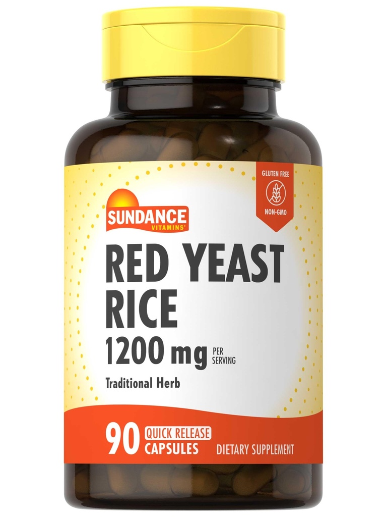 Sundance Red Yeast Rice Capsules ... 1200 mg... 90 Count...