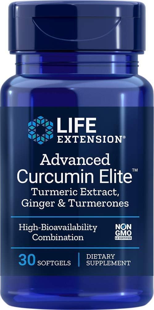 Life Extension Advanced Bio-Curcumin med Ginger & Turmeroner, 30 Softgels
