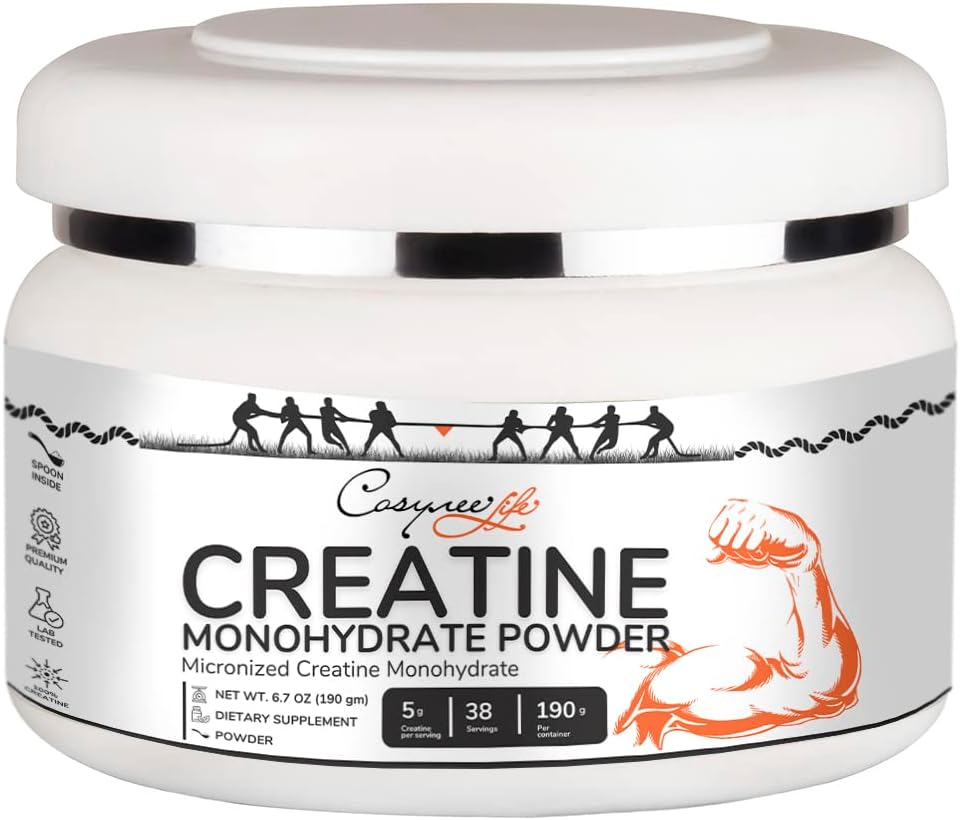 Kosynee Creatiini Monohydraatti Mikronoitu jauhe (6, 7oz (190g))
