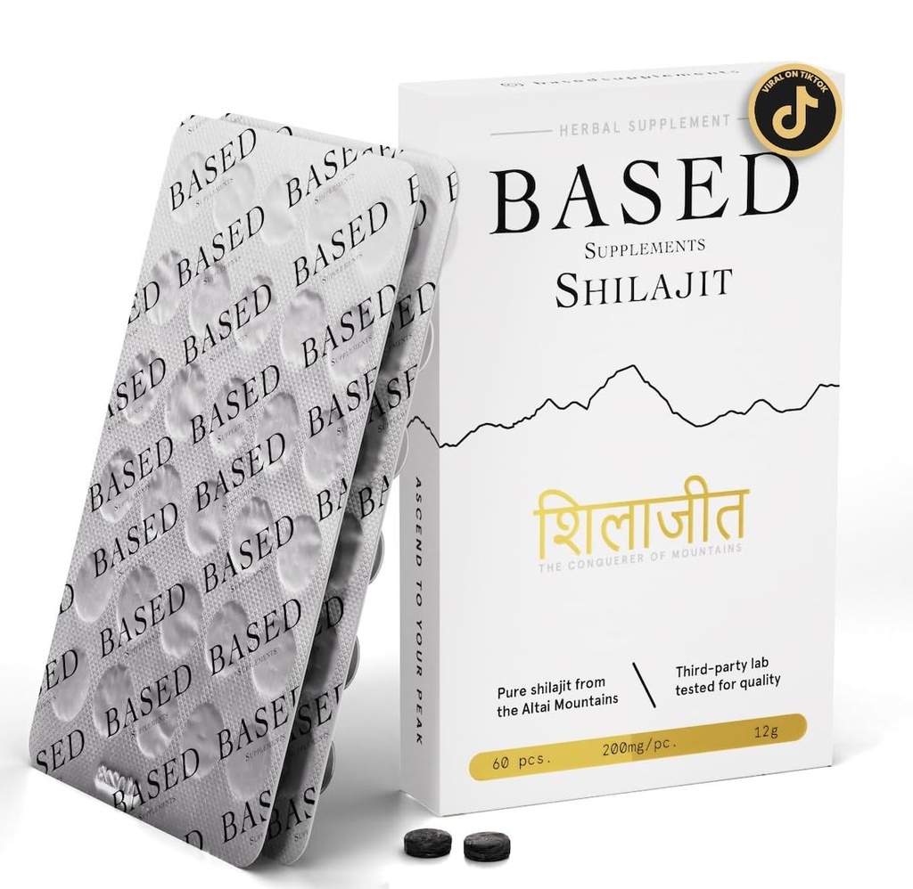 Perustuvat Shilajit ... Pure Shilajit Tabletit Max Potency, Energia & Immuuni tuki miehille ja naisille ... Trace Minerals, 60 tablettia