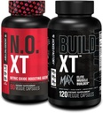 Jacked Factory N.O. XT Typpioksidi täydentää (90 Count) & Rakentaa XT Max Elite Lihas rakentaja (120 Count)