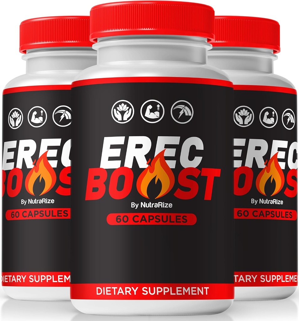 NutraRize (3 Pack) ErecBoost, ErecBoost pillereitä miehille, virallinen ErecBoost Original Mies kapselit energia & yleinen terveys, ErecBoost Pastillas, ErecBoost En Capsulas (180 kapselia)