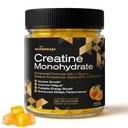 Kreatinmonohydrat 5000mg Supplement Gummies - med L-Taurin Betaine Anhydrous Alpha-GPC BCAA 2:1:1 - Sugar-Free Gluten Gratis för Män Kvinnor