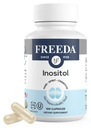 FREEDA Pure Inositol kapselit - Myo-inositolia hormonitasapainoon, Munasarjatoiminta & Mood tuki - Kosher, kasvissyöjä, valmistettu USA - 100 Count, 100-päivä tarjonta - Tukee Membrane Health