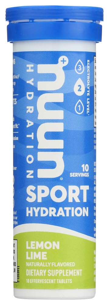 Nuun Active: Sitruuna+Lime Electrolyte Enhanced Drink Tabletit(6-pakkaus 10 tablettia)6