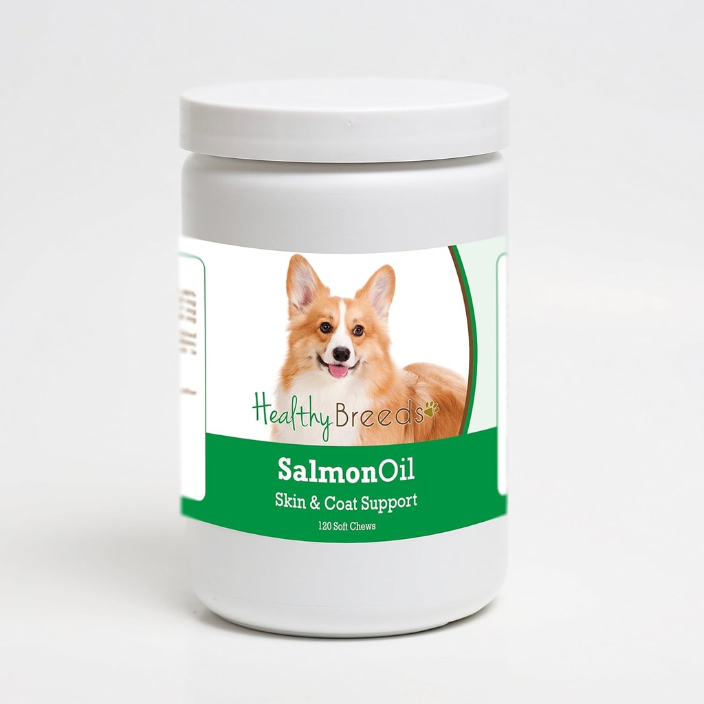 Terveet rodut Pembroke Welsh Corgi Salmon Oil Soft Chews 120