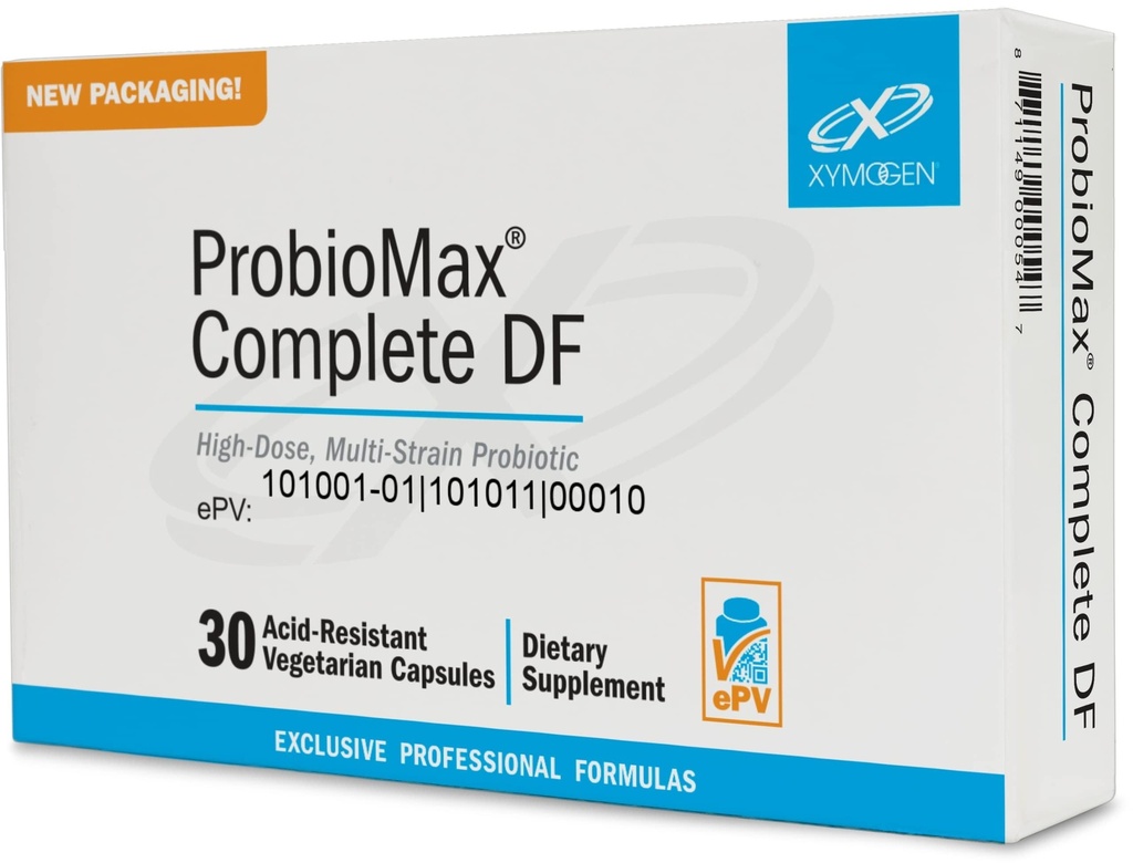 XYMOGEN ProbioMax Complete 45B - 45 miljardia PMY Probiootti Supplement - Suuri annos, Dairy Free Probiootit kanssa Lactobacillus acidophilus - aiemmin ProbioMax Complete DF (30 kapselia)