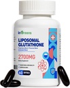 2700 MG Liposomal Glutathione Supplement, Max Absorption, Active Form L Glutathione reductase (GSH), med Hyaluronsyra, Resveratrol, Kraftfull Antioxidant, Hälsoålder, 60 Softgels