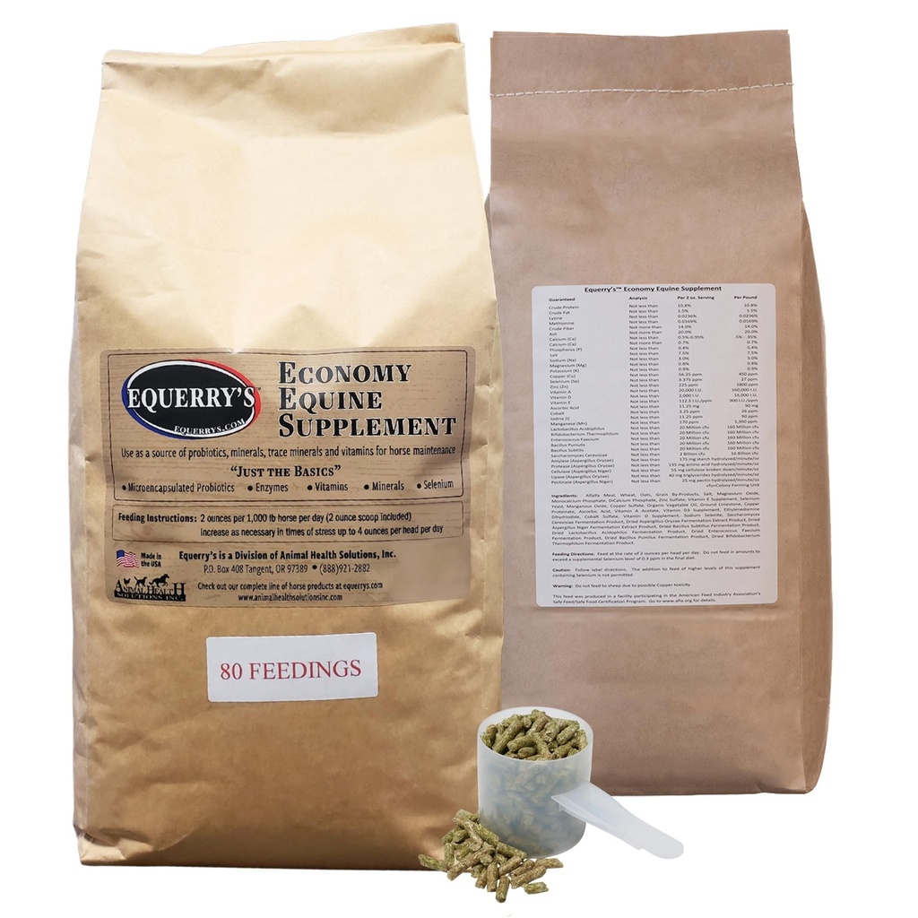 Equerry Economy Equine Supplement - Horse Probiootit . Lisäravinteet hevosille.