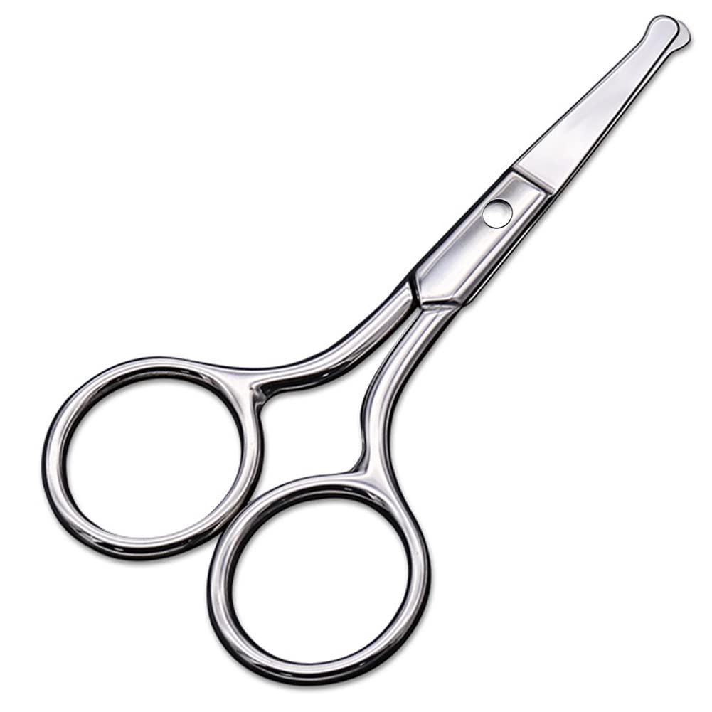 Pienet sakset Round Tip Design - Professional Harjoitus hiukset, silmäripsien, nenä, kulmakarva Trimming, viikset - Ei satuta nenäontelo