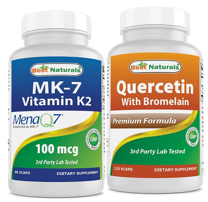 Best Naturals MK-7 100 mikrog & Quercetin ja bromelain