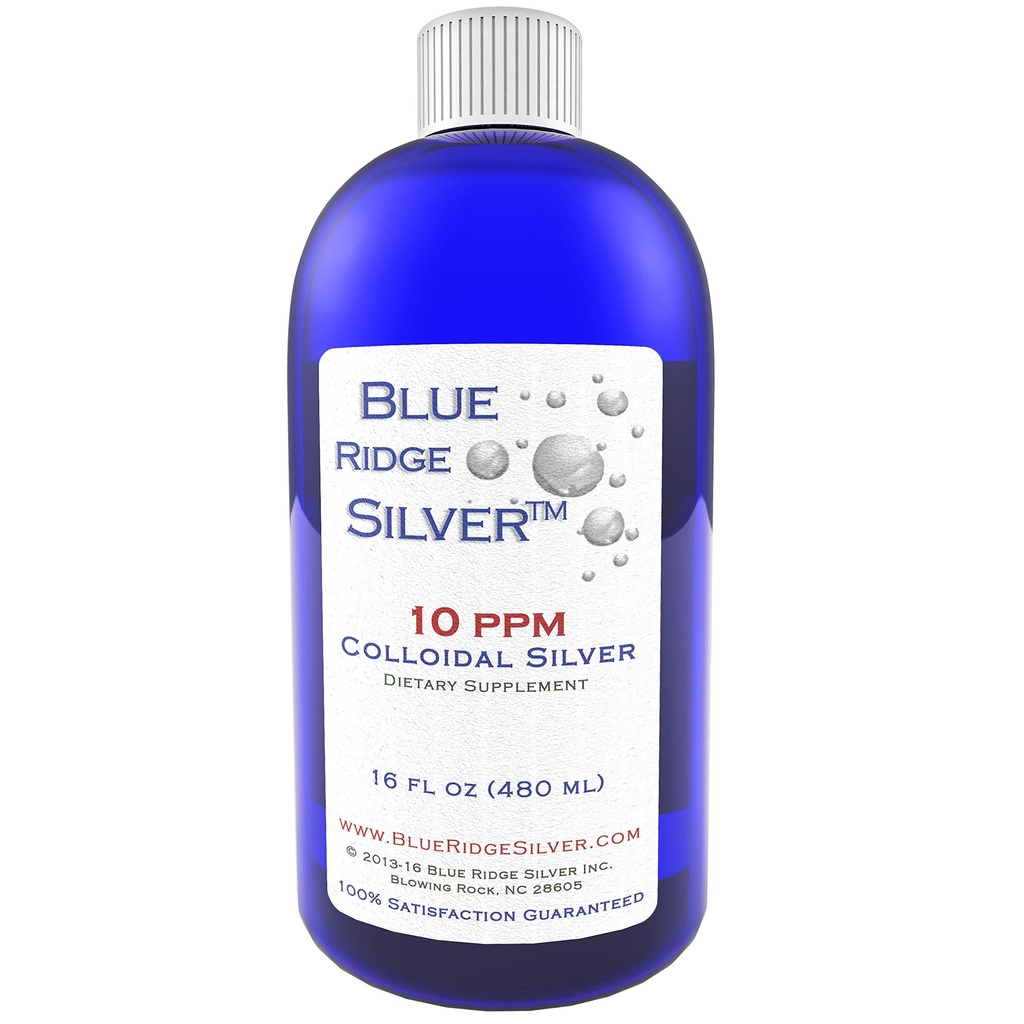 10 ppm 16 oz Kolloidinen Silver Natural Immuno Support Health Supplement