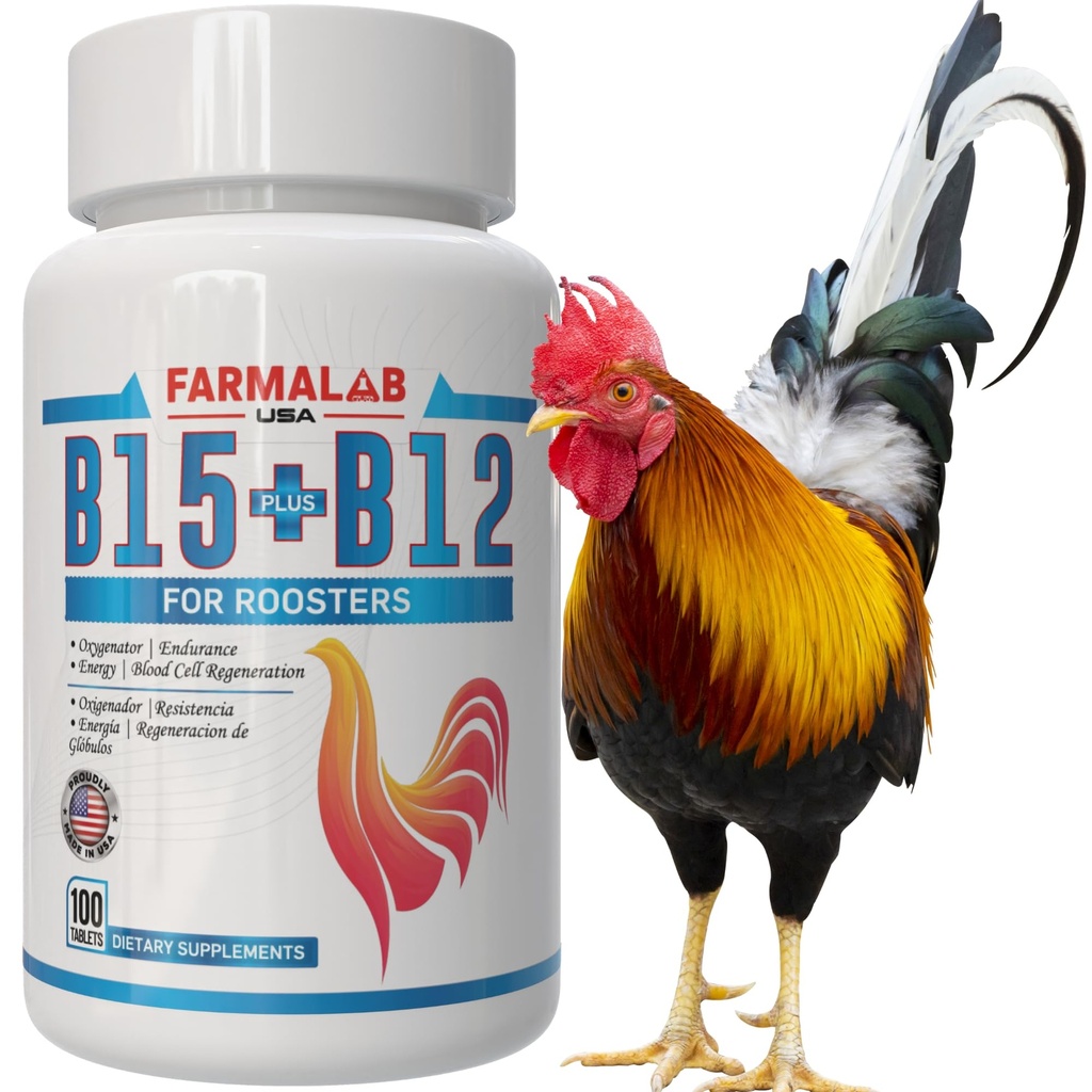 Farmalab B12 B15 kukoille B15 B12 para Gallos 100 tablettia