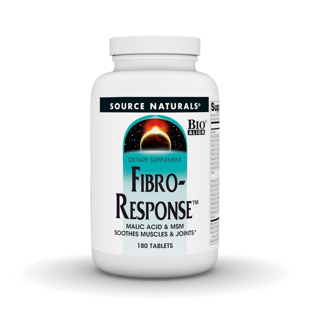 Source Naturals Fibro-Reesponse Bio-Aligned Malic Acid & MSM 180 tablettia