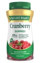 Nature's Bounty Cranberry Gummies, Virtsatietuki, 500 mg, Vadelmamamaku, 150 Ct