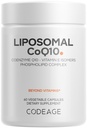 Codeage Liposomal CoQ10 täydennysosa - 125 mg Coenzyme Q10 E-vitamiini Isomers tokoferolit - 2-kuukautinen toimitus - 1 kapseli per serving - liposomaalinen toimitus - Vegaani, ei-GMO, Gluteenittomat - 60 kapselia