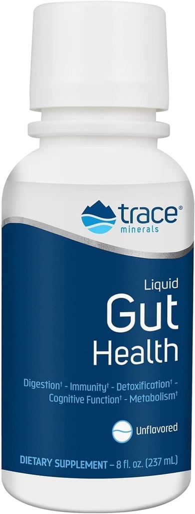 Trace Minerals Gut Health - tuki Gut Liningin, terveen digestion, Immuunijärjestelmän toiminta - Ruoansulatuskanavan täydentää Hummeri & Fulvic Acid - Ei makua, 8 fl oz (noin 47 tarjoilua)