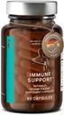 N° 7 Immun Support Supplement - Immunity Boost with Echinacea - Natural Vitamin C från Acerola - Zink - Andrographis - Grapefruit Seed Extract - Vegan Immune System Vitamins Complex - 60 kapslar