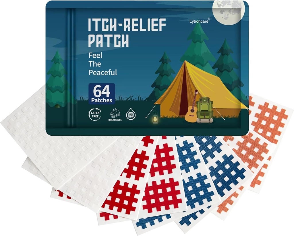 Bug Bite Itch Relief Patch lapsille (64 Count),Road Travel Essentials lapsille,Luonnonaineet