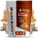 WELLNESS LABSRX Lions Mane Powder, Sieni täydentää - 2000mg - Lions Mane Powder Brain lisäravinteet muistia ja keskittyä, immuuni tuki ja terveys - 120 tarjoilut