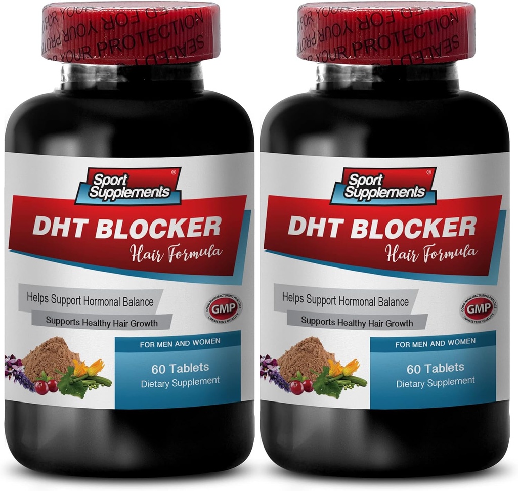 Hiusten kasvu Hiusten vitamiineja ilman biotiinia - DHT Blocker hiusten Formula - tukea tervettä hiusten kasvua - hän su wu harmaita hiuksia, Soy isoflavones täydentää, kudzu Root Kapselit, dht Blocker - 2B 120 Cap