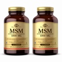 Solgar MSM 1000 mg - 120 tablettia, 2 tabletin pakkaus - Tuet nivelet ja sidekudokset - Ei-GMO, Vegan, Gluteeniton, Maitotuotteeton, Kosher - 240 Tarjoukset yhteensä
