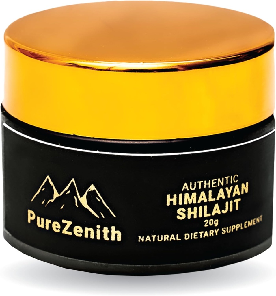 Himalayan Shilajit Hartsi, 85+ Trace Minerals & Fulvic Acid - Natural Energy & Immune Support Supplement, High Nutritional Potency for Men & Women, Lab Tested - 20 Grams