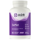 AOR, SeMet, Selenometioniini a Natural Form of Selenium, tukee normaalia solujen kasvua ja kehitystä, edistää immuniteettia, Mineral Supplement, 90 kapselia (90 palvelinta)