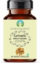 Gurkmeja Extract 500mg - 60 Vegetariska kapslar | Haldi Extract | Curcuma Longa | All Natural | 100% Vegan | Glutenfri | GMP Certified.