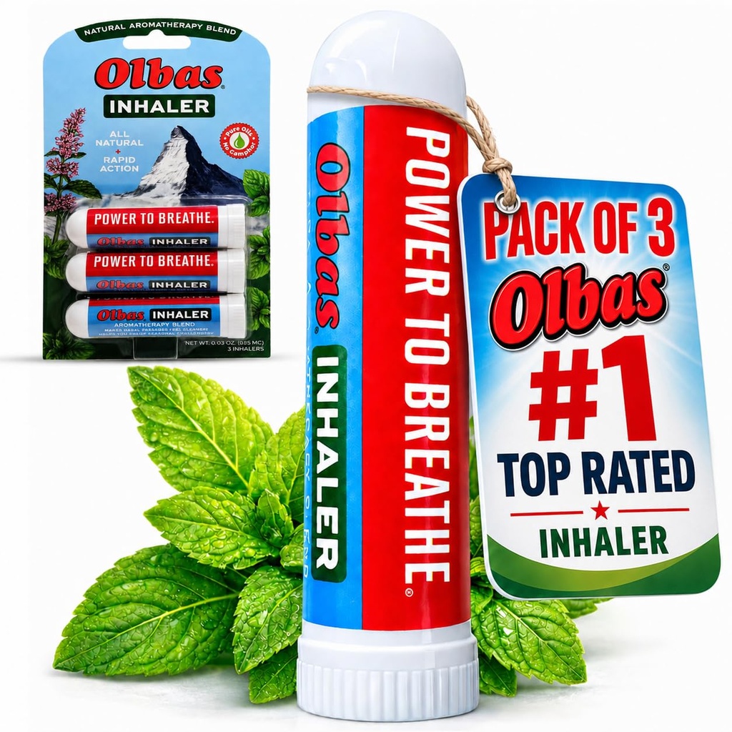 Olbas Nenähoito Inhalaattori Aromaterapia/Aromaattinen inhalaattori, 0, 01 Oz, 3- Pack