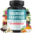 Soursop Graviola kapselit vanilja, kurkuma, inkivääri, maito Thistle, Tart Cherry ja enemmän - 120 kapselia 4 kuukauden toimitus