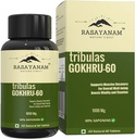 Generiska Tribulas Gokhru-60 Gokshura tabletter 1000mg | Ultra High Concentrated 60% Saponins | Förbättrar Vigour | Tribulus Terrestris | för både män och kvinnor (60 tabletter) (1)
