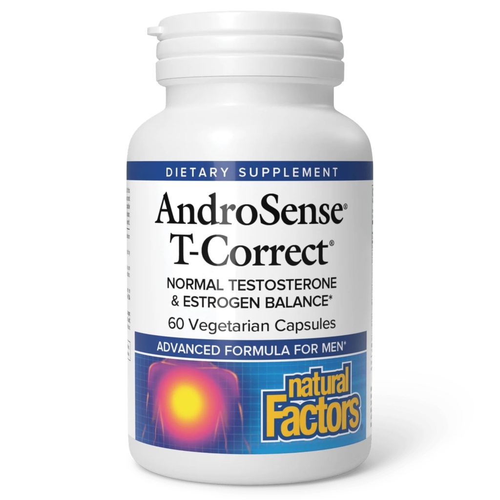 Luonnollinen tekijät, AndroSense T-Correct, tukee miesten Hormonaalinen aineenvaihdunta maito Thistle, Turmeric ja lykopeeni, 60 kapselia (30 annosta)