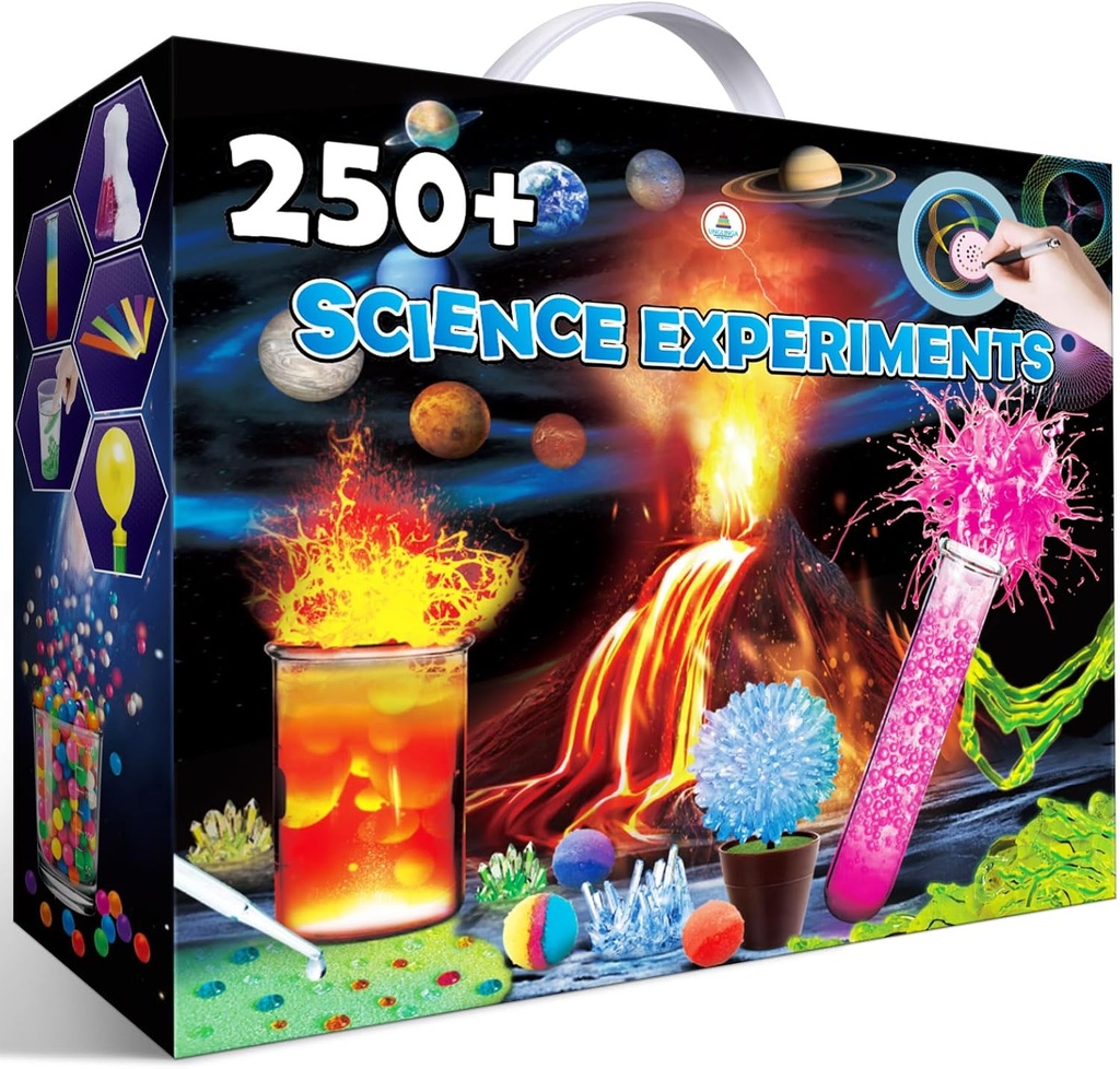 UNGLINGA 250+ Science Experiments Kits lapsille, Pojat Tytöt Lelut Syntymäpäivä Lahjat Ideat, Kemia Set, S.T.E.M. Activities Educational Project, Volcano Scientist Kit