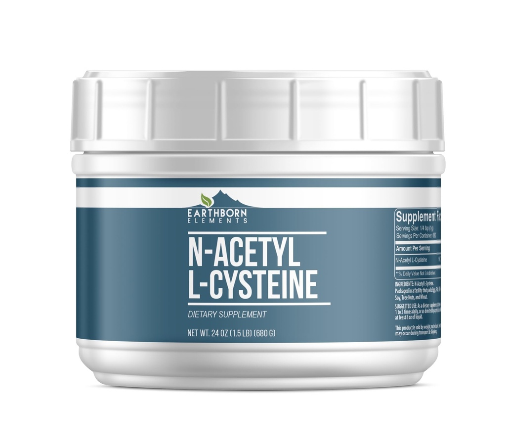 Maassa syntyneet Elements N-Acetyl L-Cysteine (1,5 lb), Ravintolisä, Resealable Tub