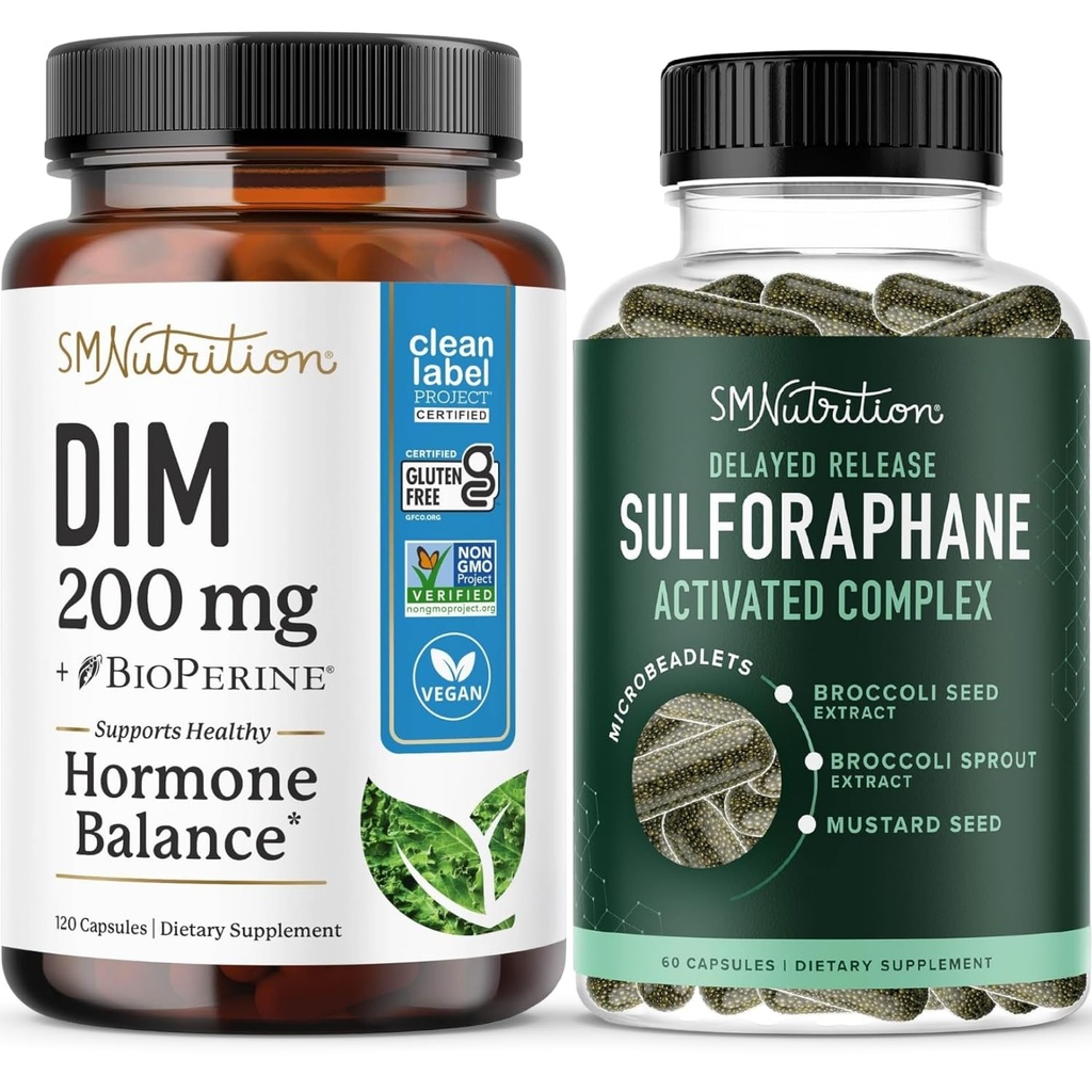 Sulforaphane Complex 200 mg DIM täydentää tehostettua Estrogeenitasapaino naisten ... Advanced Microbeadlet Technology Hormonitasapaino (60 Servings) diindolyylimetaani kapselit (120 Servings)