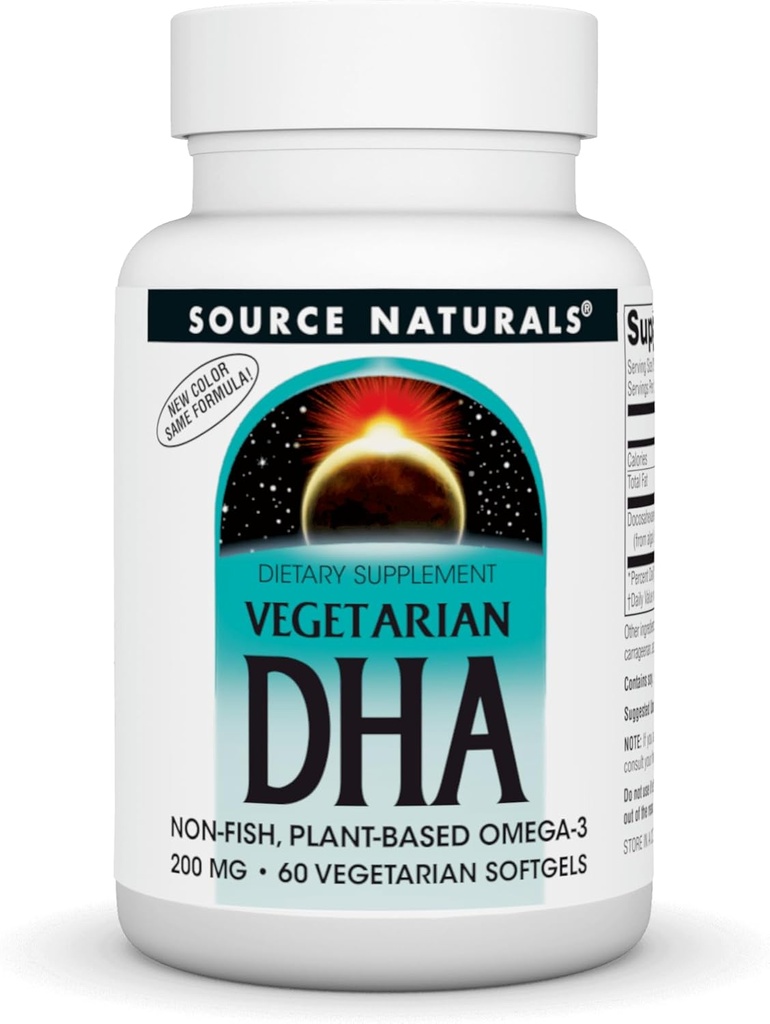 Source Naturals Kasvissyöjä DHA Neuromins, ei-kalakasvi-Baseed Omega-3, 60 SoftGels
