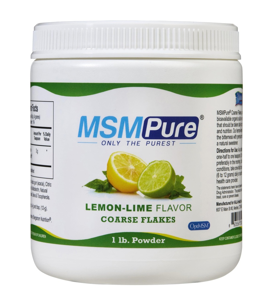 KALA TERVEYS MSMPure sitruunan lime Makukarvainen MSM Powder Flakes 