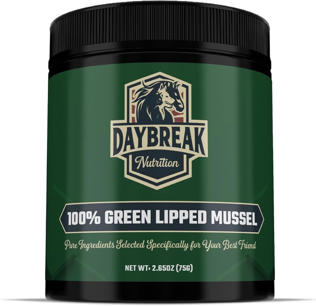 Pure Green Lipped Musselpulver för hundar och katter - 100% Nya Zeeland Green Lipped Mussels - Anti Inflammatorisk Supplement & Vitaminer för att hjälpa din Pet Deal med artrit, gemensam smärtlindring - 75 Grams