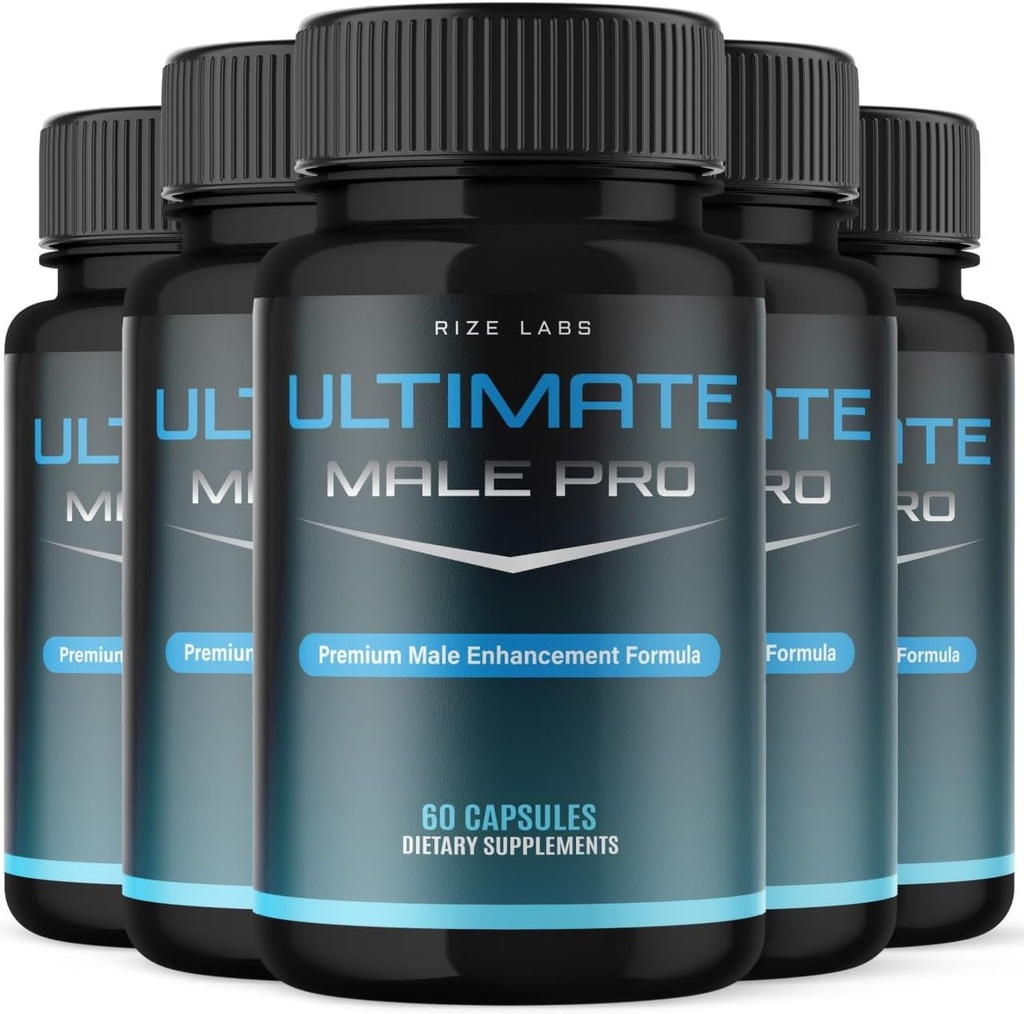 (5 Pack) Ultimate Mies Pro Kapselit miehille, Ultimate Mies Extreme Supplement,Kaikki-luonnollinen tuki terve aktiivinen elämäntapa, UltimateMalePro Reviews (300 kapselia)